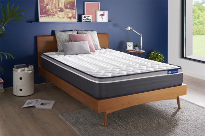 Matelas 150x195 cm Ressorts ensachés et Mémoire de forme - Actiflex Plus