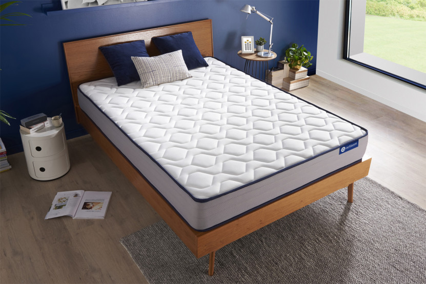 Matelas 105x200 cm Ressorts ensachés et Mémoire de forme - Actiflex Form