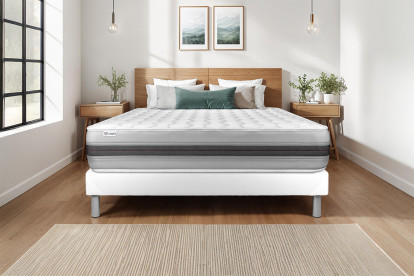 Matelas 160x190 cm Ressorts ensachés et Mémoire de forme - Vitalspring Recover