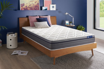 Matelas 133x183 cm Ressorts ensachés et Mémoire de forme - Actiflex Zen