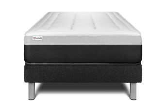 Ensemble Matelas Sommier 120x200 cm - Sommier Noir (en kit) - Vital Form