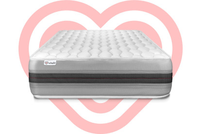 Matelas 100x210 cm Ressorts ensachés et Mémoire de forme - Vitalspring Recover