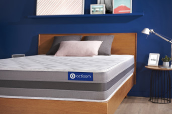 Matelas 100x210 cm Ressorts ensachés et Mémoire de forme - Actiflex Relax