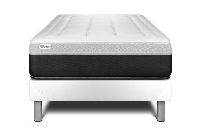 Ensemble Matelas Sommier 120x190 cm - Sommier Blanc (en kit) - Vital Form