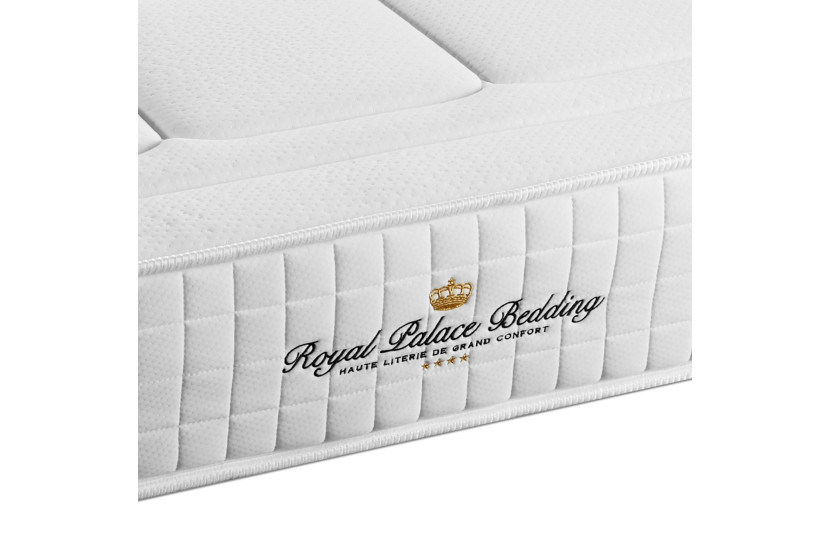 Ensemble Matelas Sommier 120x200 cm - Sommier Noir (en kit) - Balmoral