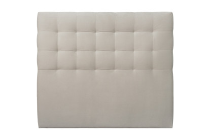 Tête de lit 160 cm Capitonnée - Tissu Velours Gris Clair
