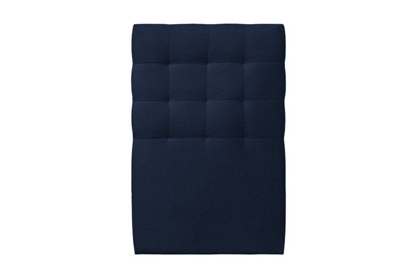 Lit 90x190 cm avec Tête de lit capitonnée - Tissu Velours