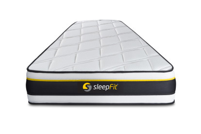 Ensemble Matelas Sommier 90x190 cm - Sommier Blanc (déjà monté) - Soft