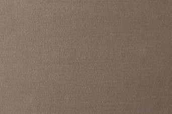 Lit 135x190 cm avec Tête de lit à lignes - Tissu Velours Taupe