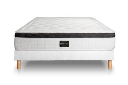 Ensemble Matelas Sommier 180x200 cm - Sommier Blanc (en kit) - Privilège
