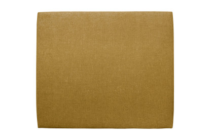 Tête de lit 135 cm Tapissée - Tissu Toile Natté Jaune