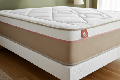 Ensemble Matelas Sommier 160x200 cm - Sommier Blanc (en kit) - Le Soyeux