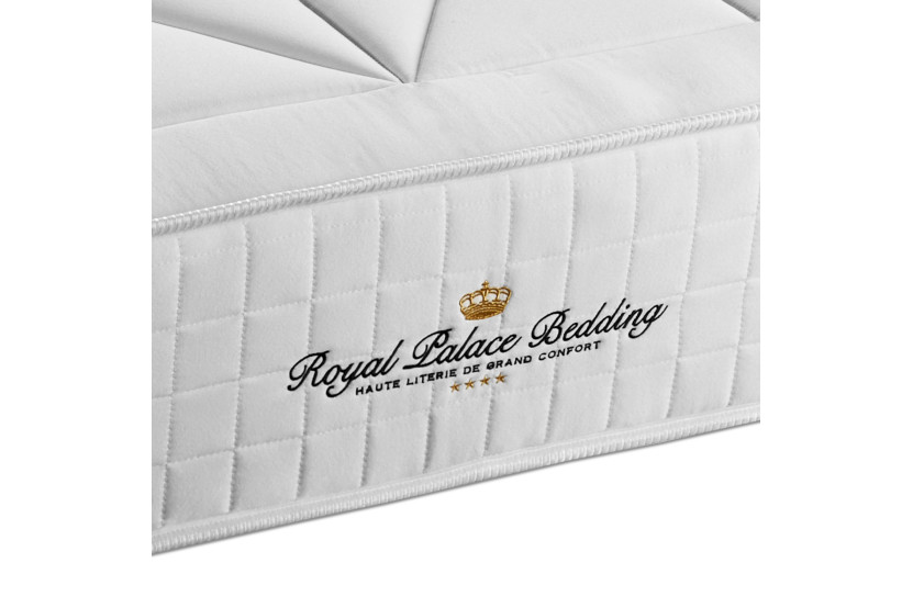 Ensemble Matelas Sommier 200x200 cm - Sommier Blanc (déjà monté) - Windsor