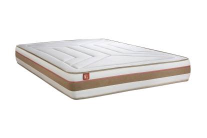 Ensemble Matelas Sommier 200x200 cm - 2 Sommiers Blanc - Le Tendre