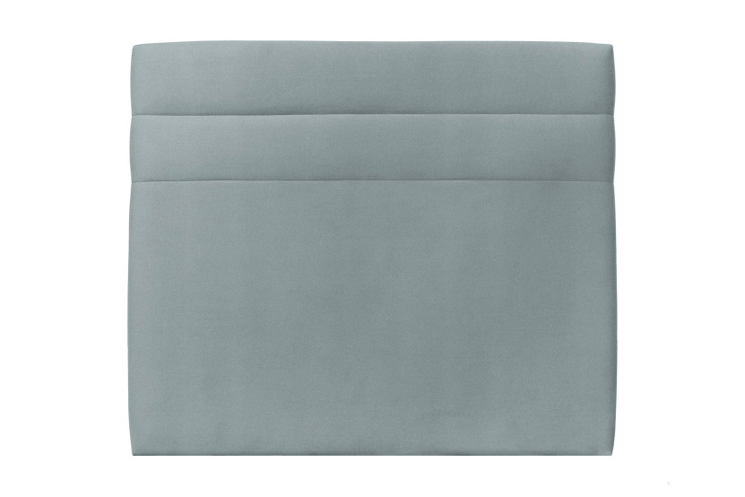 Tête de lit 160 cm Lignes - Tissu Velours Gris Bleute