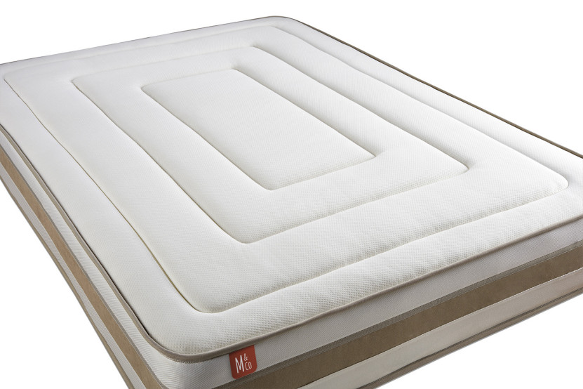 Matelas 140x200 cm Ressorts ensachés et Mémoire de forme - Le Raffiné