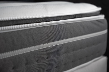 Ensemble Matelas Sommier 180x200 cm - 2 Sommiers Gris - Trente PLUS