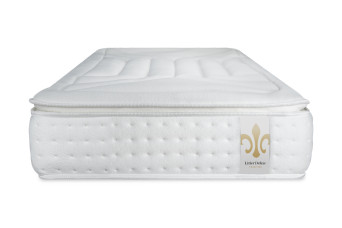 Ensemble Matelas Sommier 90x200 cm - Sommier Gris (déjà monté) - Vingt-Quatre PLUS