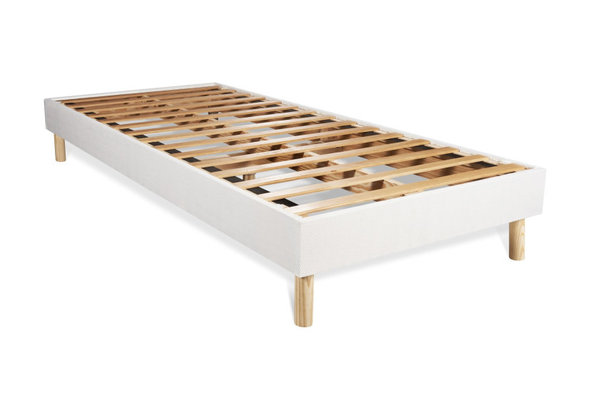 Ensemble Matelas Sommier 80x200 cm - Sommier Blanc (en kit) - Actiflex Plus
