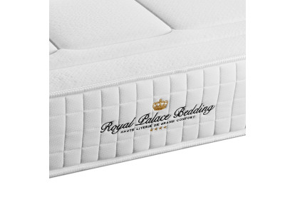 Pack lit complet 140x190 cm - Matelas + Sommier Noir + 2 oreillers + Couette - Balmoral