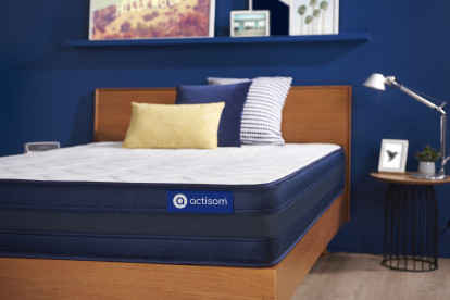 Matelas 90x200 cm Ressorts ensachés et Mémoire de forme - Actiflex Tech