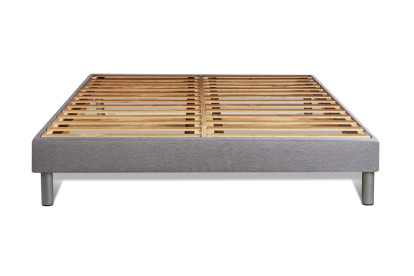 Ensemble Matelas Sommier 140x190 cm - Sommier Gris (en kit) - Bodyform