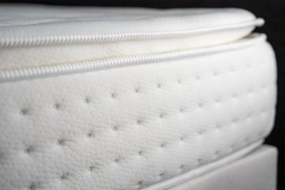 Ensemble Matelas Sommier 140x200 cm - Sommier Blanc (déjà monté) - Vingt-Quatre PLUS