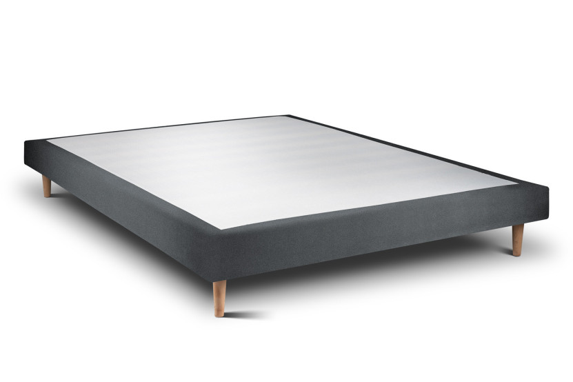 Lit 150x200 cm avec Tête de lit capitonnée - Tissu Velours