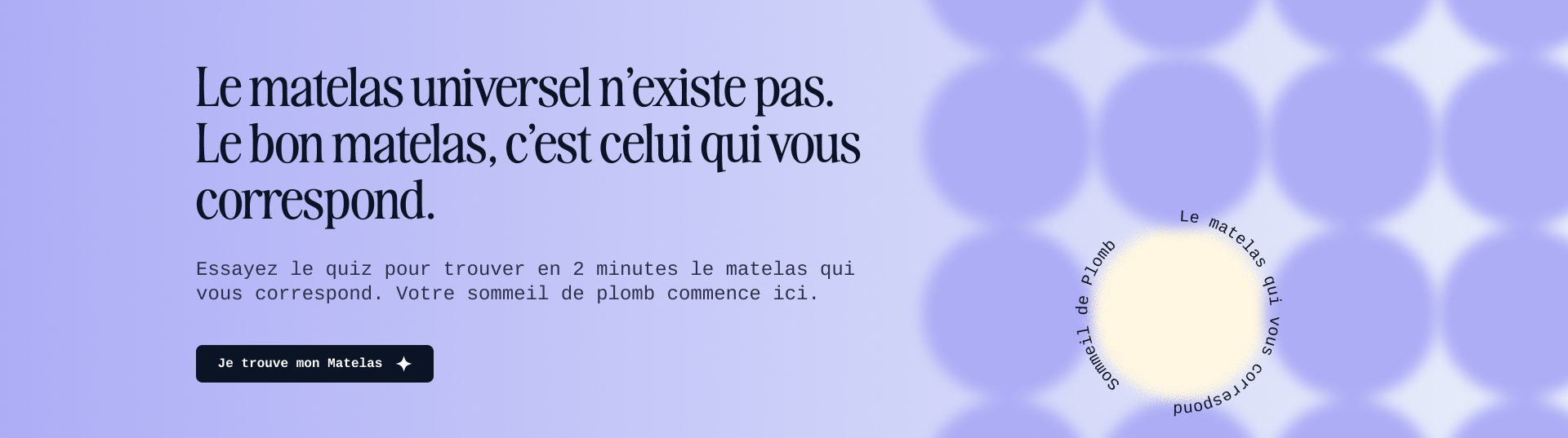 Trouvez votre matelas idéal sur Sommeil de Plomb